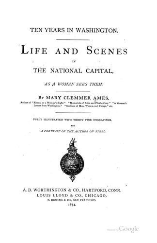 Cover for Ten years in Washington.