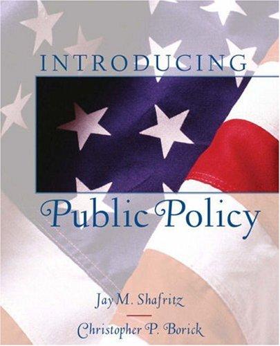 Cover for Introducing Public Policy