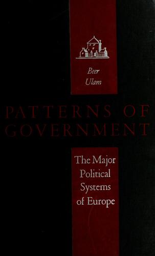 Cover for Patterns of government