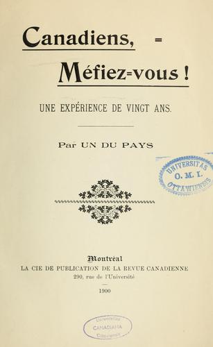 Cover for Canadiens, méfiez-vous!