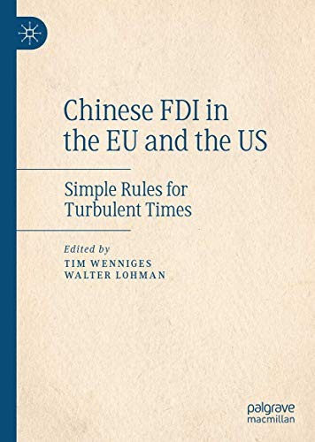 Cover for Chinese FDI in the EU and the US