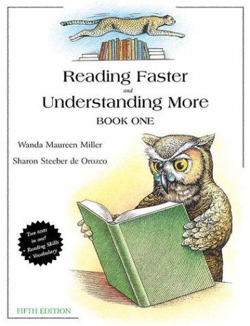 Cover for Reading Faster and Understanding More, Book 1 (5th Edition)