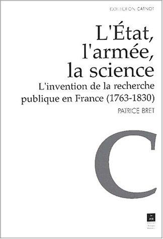 Cover for L'etat l'armée la science