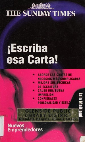 Cover for Escriba ESA Carta! / Write That Letter!