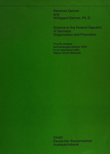 Cover for Science in the Federal Republic of Germany