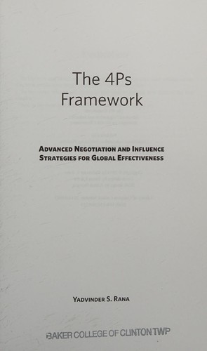 Cover for The 4Ps framework
