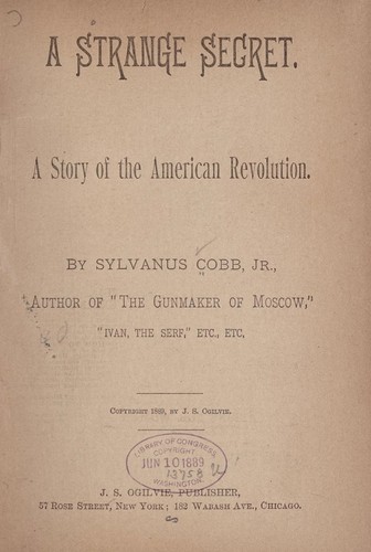 Cover for A strange secret
