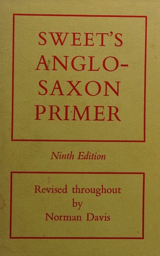 Cover for Sweet's Anglo-Saxon Primer, 9th, Ninth Edition