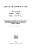 Cover for Juristische Abhandlungen
