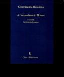 Cover for Concordantia Horatiana =