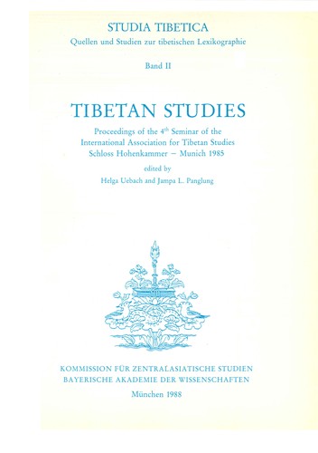 Cover for Tibetan studies