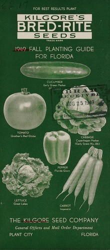 Cover for For best results plant Kilgore's Bred-Rite seeds