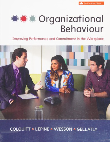 Cover for Organizational behaviour