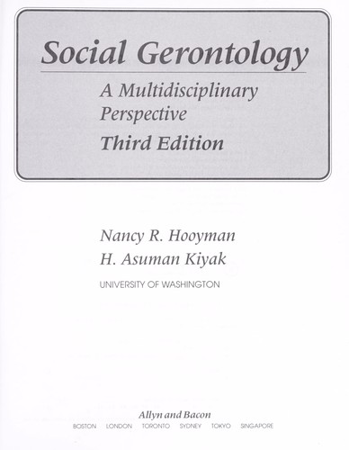 Cover for Social gerontology