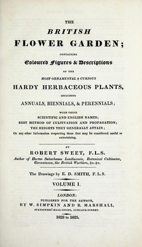 Cover for The British flower garden