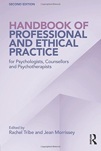 Cover for Handbook of Professional and Ethical Practice for Psychologists, Counsellors and Psychotherapists