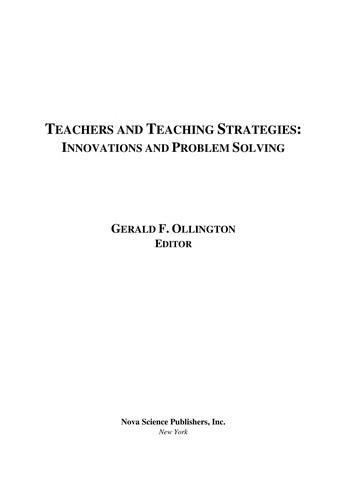 Cover for Teachers & teaching