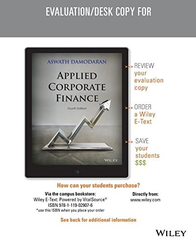 Cover for Applied Corporate Finance, Fourth Edition Evaluation Copy