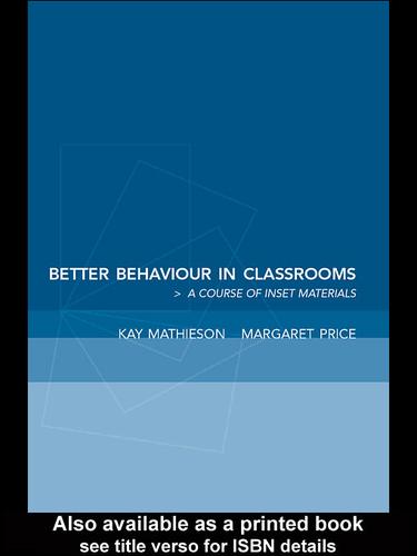 Cover for Better Behaviour in Classrooms