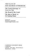 Cover for The plays of Sir George Etherege