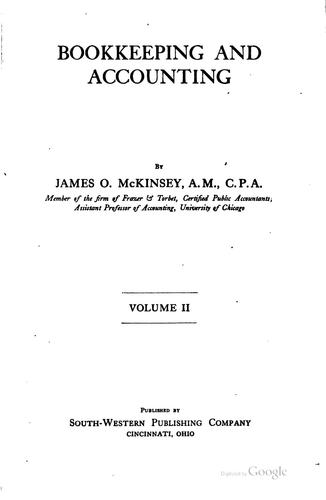 Cover for Bookkeeping and Accounting