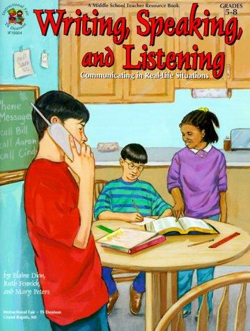 Cover for Writing Speaking and Listening