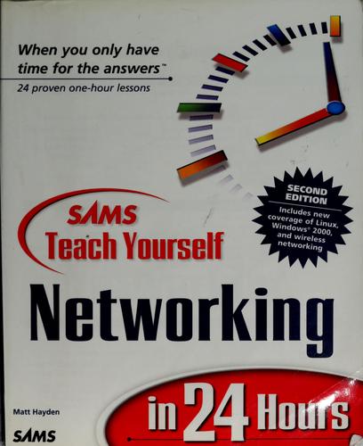 Cover for Sams teach yourself networking in 24 hours