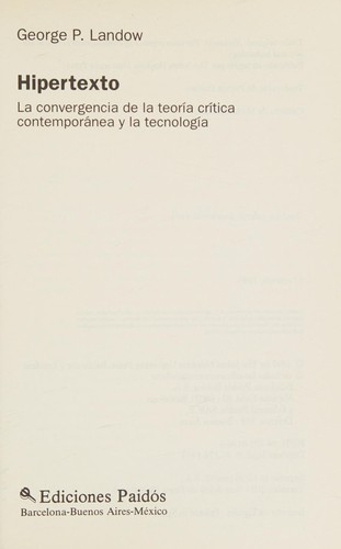 Cover for Hipertexto