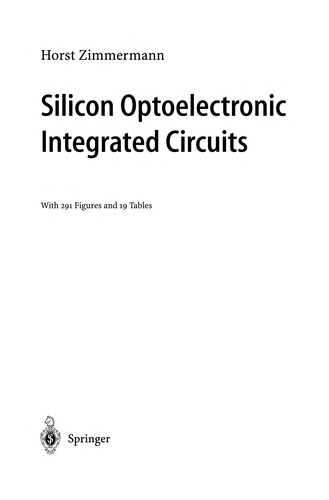 Cover for Silicon Optoelectronic Integrated Circuits