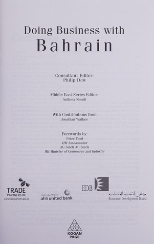 Cover for Doing business with Bahrain