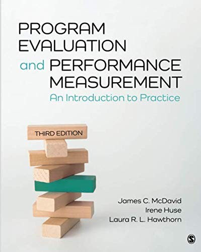 Cover for Program Evaluation and Performance Measurement