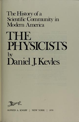 Cover for The physicists