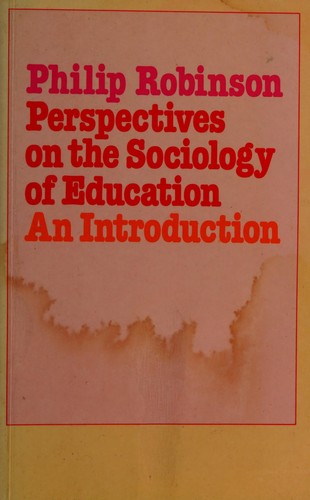 Cover for Perspectives on the sociology of education