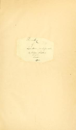 Cover for The history and survey of London