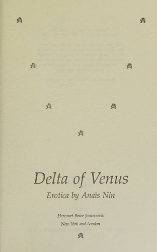 Cover for delta of venus 