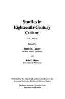 Cover for Studies in Eighteenth-Century Culture