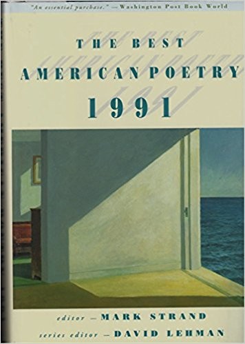 Cover for The Best American Poetry 1991
