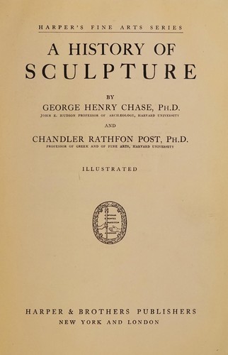 Cover for A history of sculpture