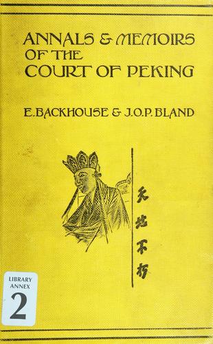 Cover for Annals & memoirs of the court of Peking