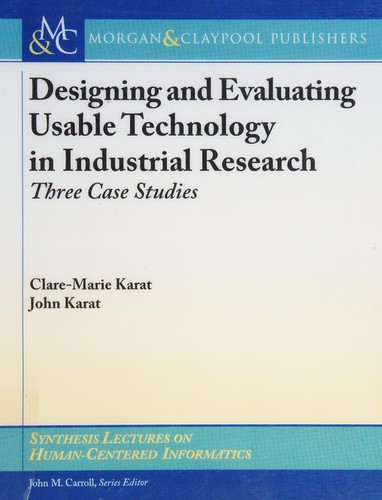 Cover for Designing and evaluating usable technology in industrial research