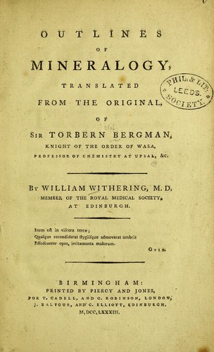 Cover for Outlines of mineralogy