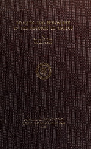 Cover for Religion and philosophy in the histories of Tacitus