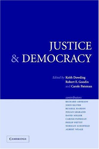 Cover for Justice and Democracy