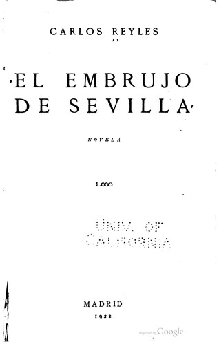 Cover for El embrujo de Sevilla