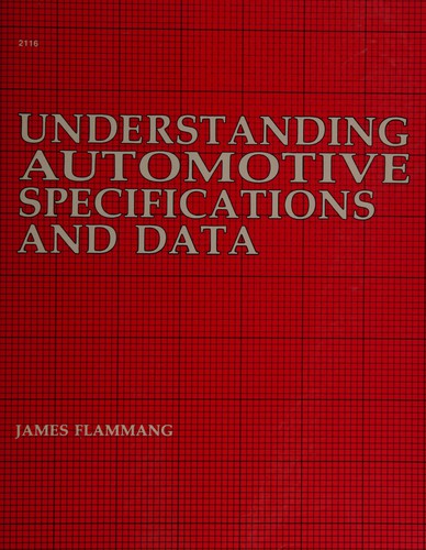 Cover for Understanding automotive specifications and data