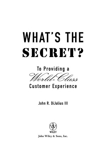 Cover for What's the secret?