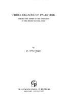 Cover for Three decades of Palestine
