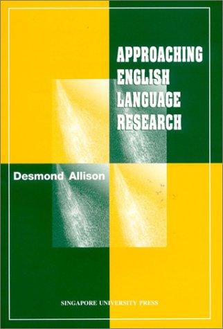 Cover for Approaching English Language Research