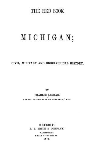 Cover for The red book of Michigan