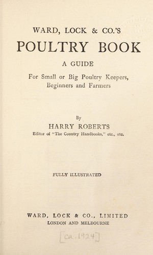 Cover for Ward, Lock & Co.'s poultry book